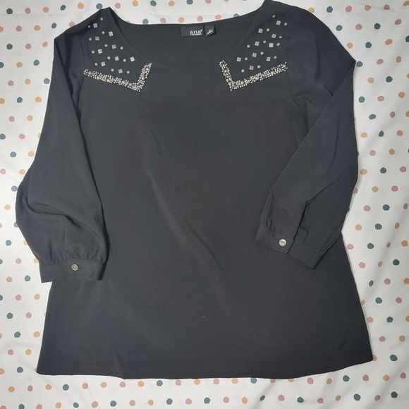 A.N.A. Medium Beaded 3/4 Sleeve Blouse - Picture 7 of 14